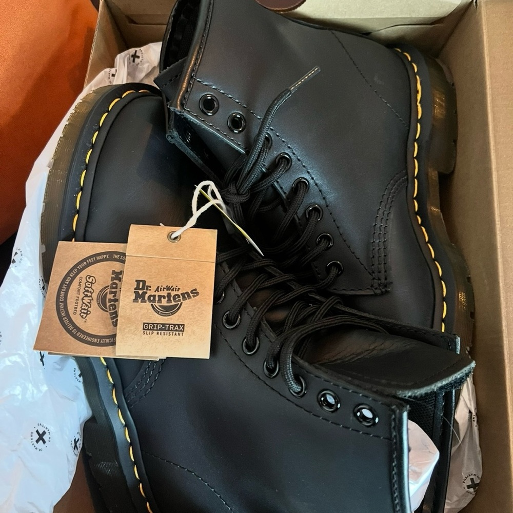 Dr. Martens Black Leather Boots NEW WITH TAGS